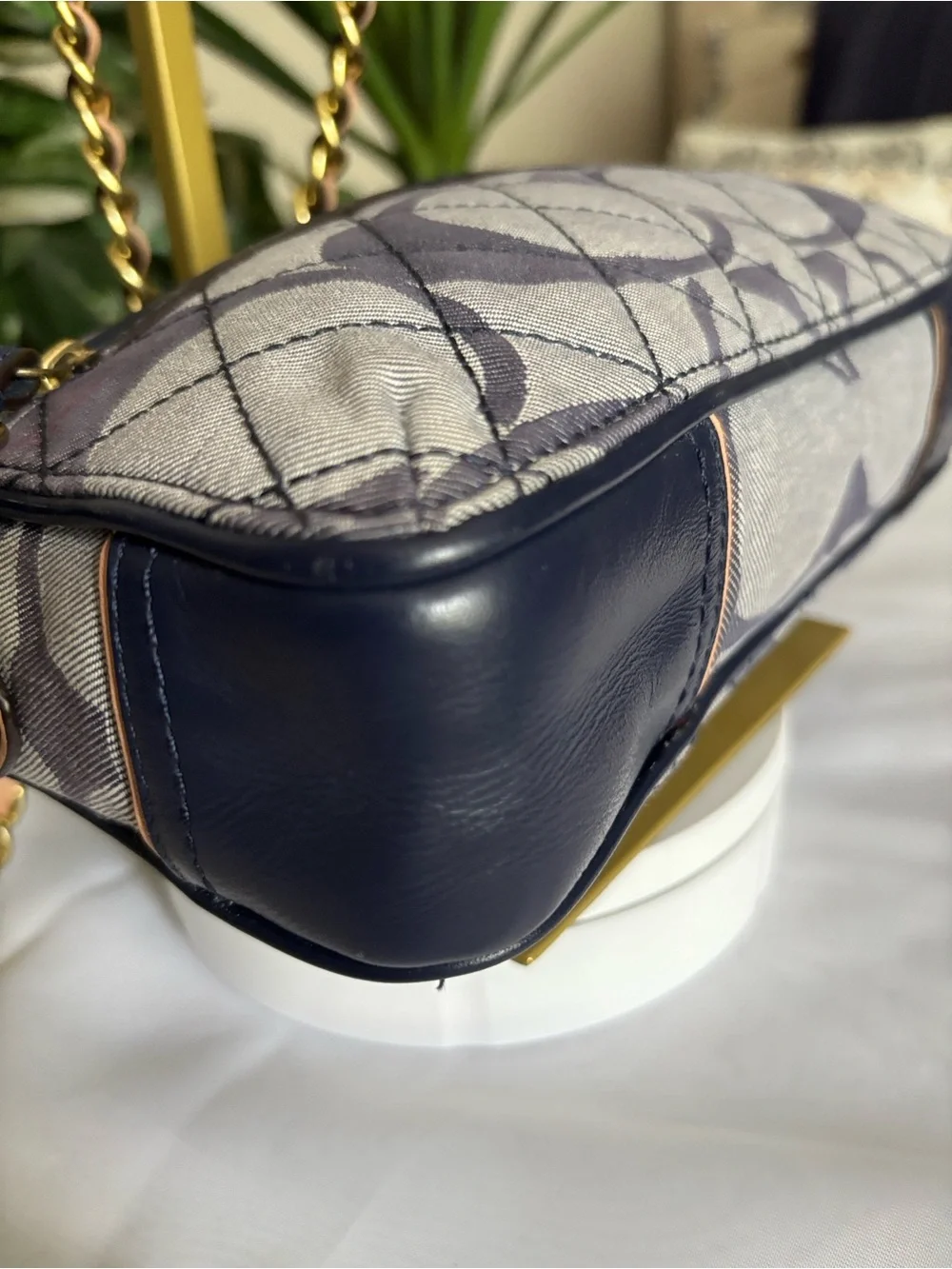 Coach Poppy Quilted Denim Crossbody